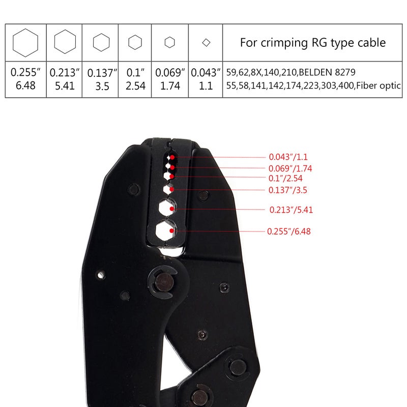 TLS.eagle موصل توصيل BNC RG58 من TLS.eagle وأداة تقليم التوصيل ل RG58 RG59 عبوة من 10 - Image 5